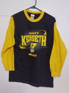 VTG Matt Kenseth Roush Racing  Long Sleeve Size Large/M Shirt NASCAR Roush